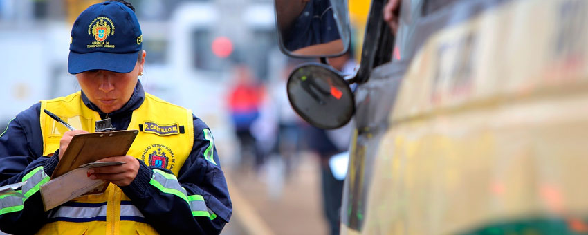 Papeletas, actas de control de transporte de carga